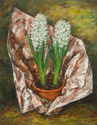 White hyacinths
