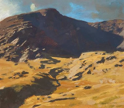 "Pen y Rolewen, Sunken Valley (opposite Tryvan)", and "Snow on Idwal" (pair)