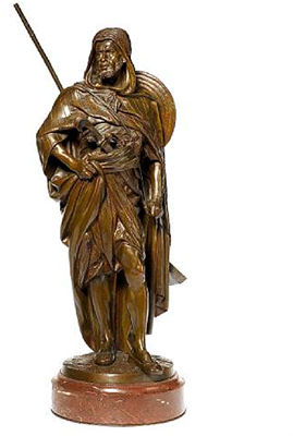 A bronze model of an Arab Warrior