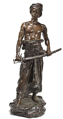 Young man with sword