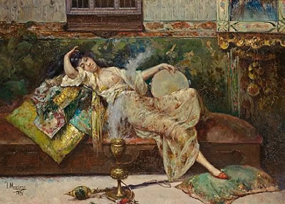 Odalisque by Francisco Masriera Y Manovens - Auction record, sale price, and art valuation. Compare with similar artists and explore comparable artworks.