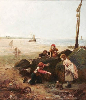 Seaside sport by John Burr - Auction record, sale price, and art valuation. Compare with similar artists and explore comparable artworks.