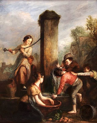 At the well