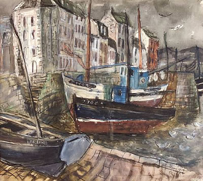 Douarnenez (Brittany) by William Wilson - Auction record, sale price, and art valuation. Compare with similar artists and explore comparable artworks.