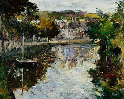"On the river, Quimperle, Brittany"