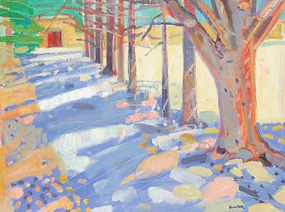 Avenue des Cèdres, La Verdiere, Provence by Glen Scouller - Auction record, sale price, and art valuation. Compare with similar artists and explore comparable artworks.