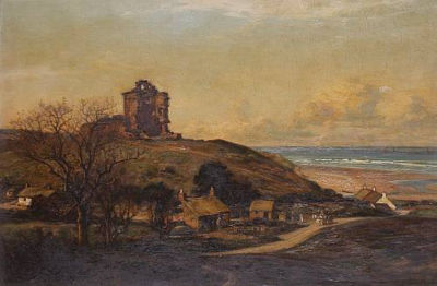 "Redcastle, Lunan Bay from the southwest"