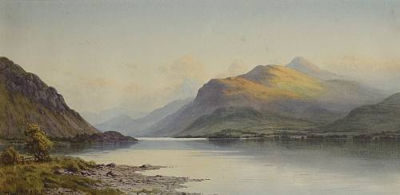 The Sweetest Hour of Eve, Loch Etive at Taynuilt by Edward Horace Thompson - Auction record, sale price, and art valuation. Compare with similar artists and explore comparable artworks.