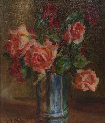 Pink and red roses