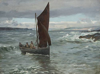 Fishermen returning