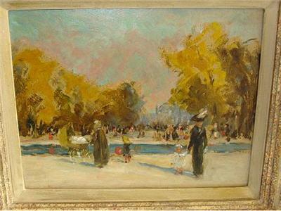 Parisian scene by Gwendoline M Hopton - Auction record, sale price, and art valuation. Compare with similar artists and explore comparable artworks.