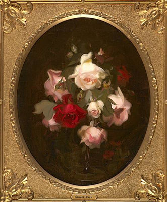 Pink and red roses by James Park - Auction record, sale price, and art valuation. Compare with similar artists and explore comparable artworks.