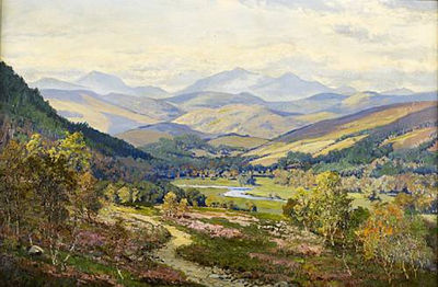 River landscape possibly Deeside
