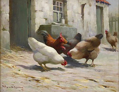 In the farm yard