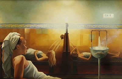 Arlington Baths- Exit by Lesley Banks - Auction record, sale price, and art valuation. Compare with similar artists and explore comparable artworks.