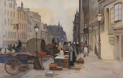 The Royal Mile, Edinburgh by James Little - Auction record, sale price, and art valuation. Compare with similar artists and explore comparable artworks.