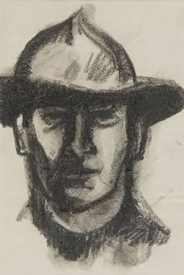 Portrait of John Duncan Fergusson: Self-portrait