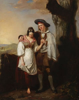 Courting couple