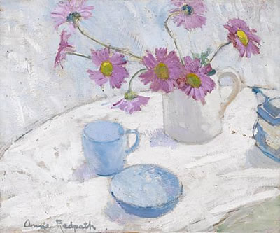 Still life with Michaelmas Daisies