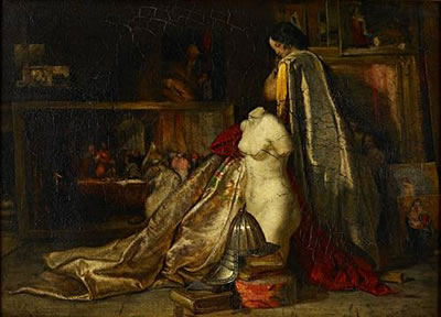 The artist's studio in Rome