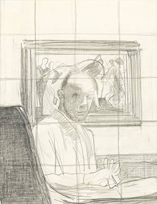 Portrait of James Cowie: Study for a self portrait