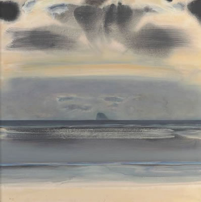 "The Bass Rock" by John Houston - Auction record, sale price, and art valuation. Compare with similar artists and explore comparable artworks.