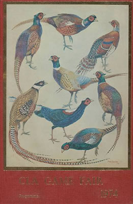 Pheasant Breeds (the original picture from the cover of The Game Fair Catalogue, 1974)