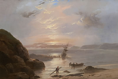 Loading the boats by Edward Train - Auction record, sale price, and art valuation. Compare with similar artists and explore comparable artworks.