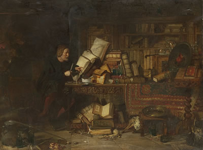 Sample artwork by William Fettes Douglas (1822 - 1891), known for figure, genre, portrait and landscape painting, small size drawings - View similar artists and auction records