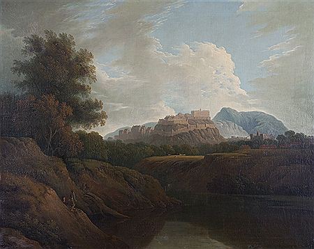 View of Edinburgh Castle from the Water of Leith