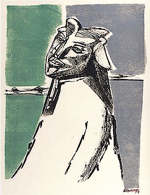 Portrait of Robert Colquhoun: Self-portrait