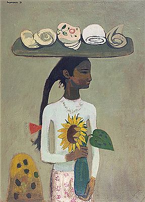 Girl with Laundry