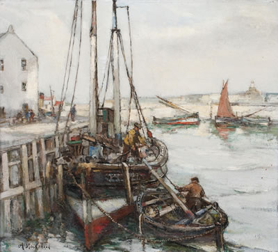 Unloading the boats (2)