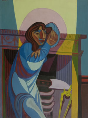 Woman by a Fireplace, No 2 by Robert MacBryde - Auction record, sale price, and art valuation. Compare with similar artists and explore comparable artworks.