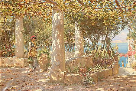 The Pergola in Autumn, Capri by Horace Fisher - Auction record, sale price, and art valuation. Compare with similar artists and explore comparable artworks.