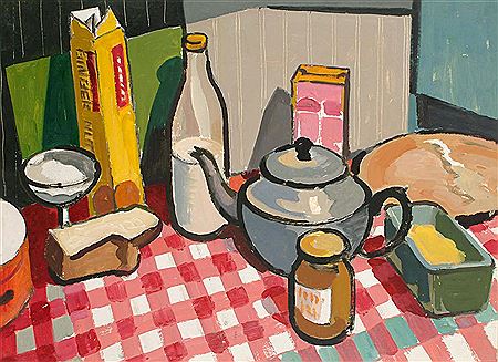 Still life with tea pot
