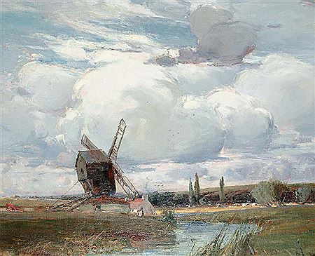 A landscape with windmill by Hubert Coop - Auction record, sale price, and art valuation. Compare with similar artists and explore comparable artworks.