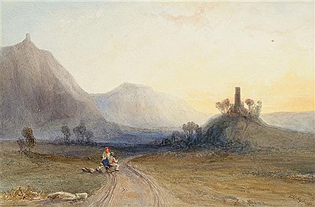 Travellers on a road by Thomas Brabazon Aylmer - Auction record, sale price, and art valuation. Compare with similar artists and explore comparable artworks.