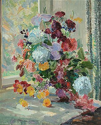 Still life of summer flowers