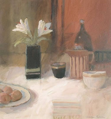 White lilies by Salliann Putman - Auction record, sale price, and art valuation. Compare with similar artists and explore comparable artworks.