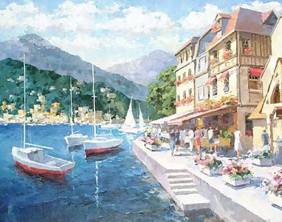 Continental Lake Scene