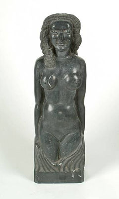 Standing female nude