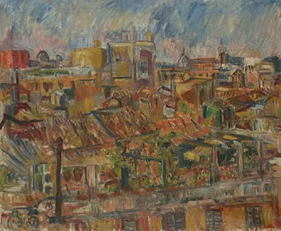 London Rooftop View by Henry Sanders - Auction record, sale price, and art valuation. Compare with similar artists and explore comparable artworks.