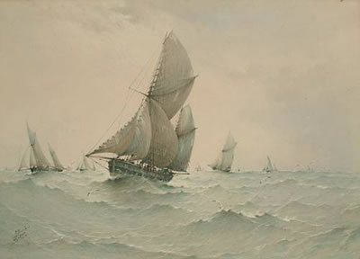 Coming in by Albert Ernest Markes - Auction record, sale price, and art valuation. Compare with similar artists and explore comparable artworks.