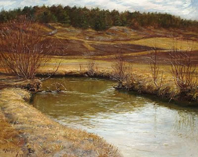 A river landscape