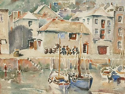 Cornish Harbour by Greville Irwin - Auction record, sale price, and art valuation. Compare with similar artists and explore comparable artworks.