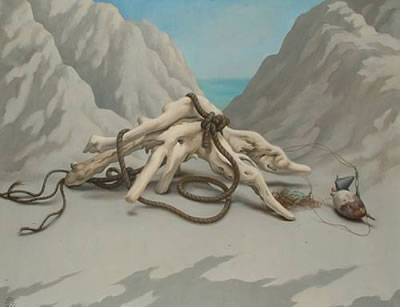 The Prisoner, Driftwood on the beach