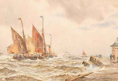 Bustling waters