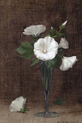 White flowers in a vase by Alfred Frederick William Hayward - Auction record, sale price, and art valuation. Compare with similar artists and explore comparable artworks.