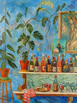 Sample artwork by Dennis Gilbert (Born 1922), known for figurative, portrait, still life and landscape painting, teaching - View similar artists and auction records